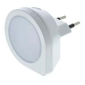 LED Orientačné svietidlo so senzorom do zásuvky LED/0,4W/230V 3000K biela