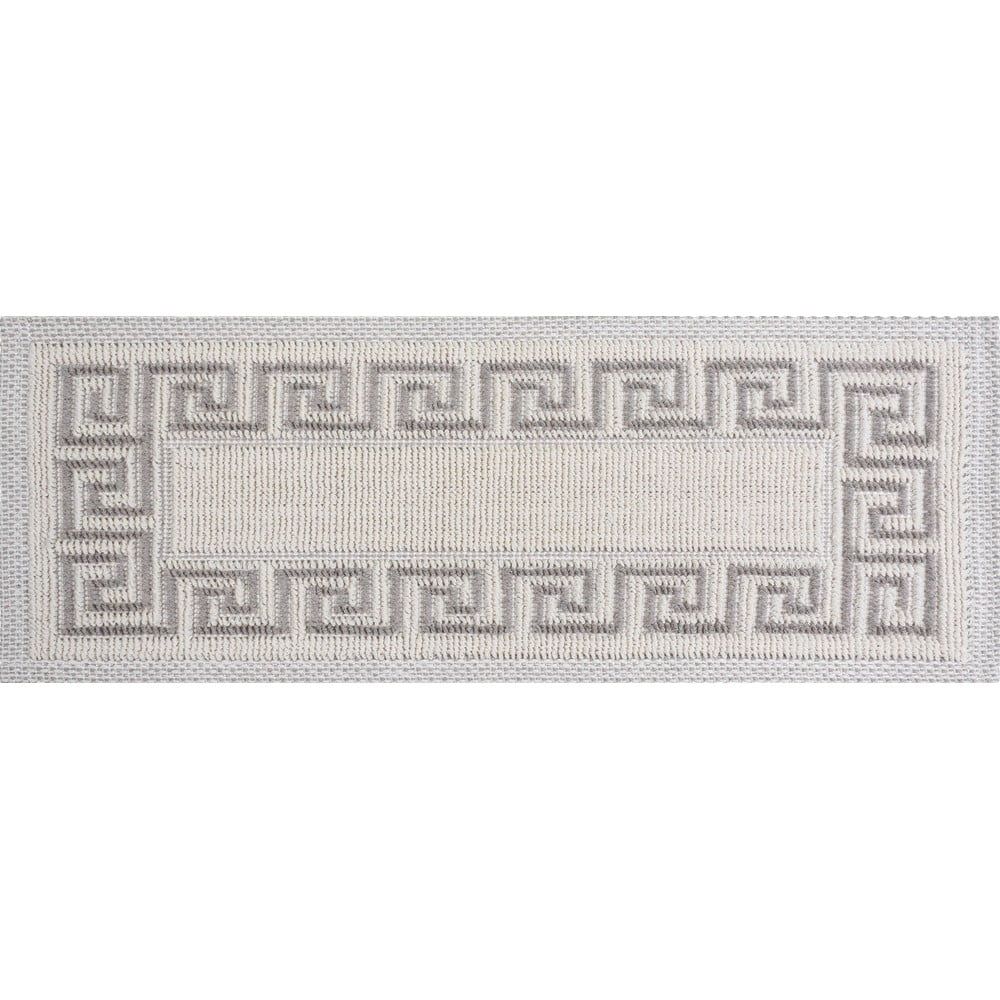 Krémovobiele bavlnené nášľapy na schody v súprave 16 ks 25x65 cm Versace Bej – Vitaus