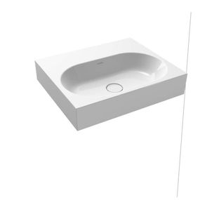 Umývadlo Kaldewei Centro 3061 60x50 cm alpská biela bez otvoru pre batériu, bez prepadu 903406003001