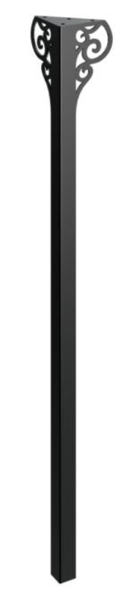 RMP Stolová noha Charon 90 cm čierna NOHA020/90