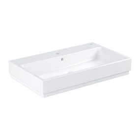 GROHE Cube Ceramic - Umývadlo na dosku 800x490 mm, PureGuard, alpská biela 3947600H