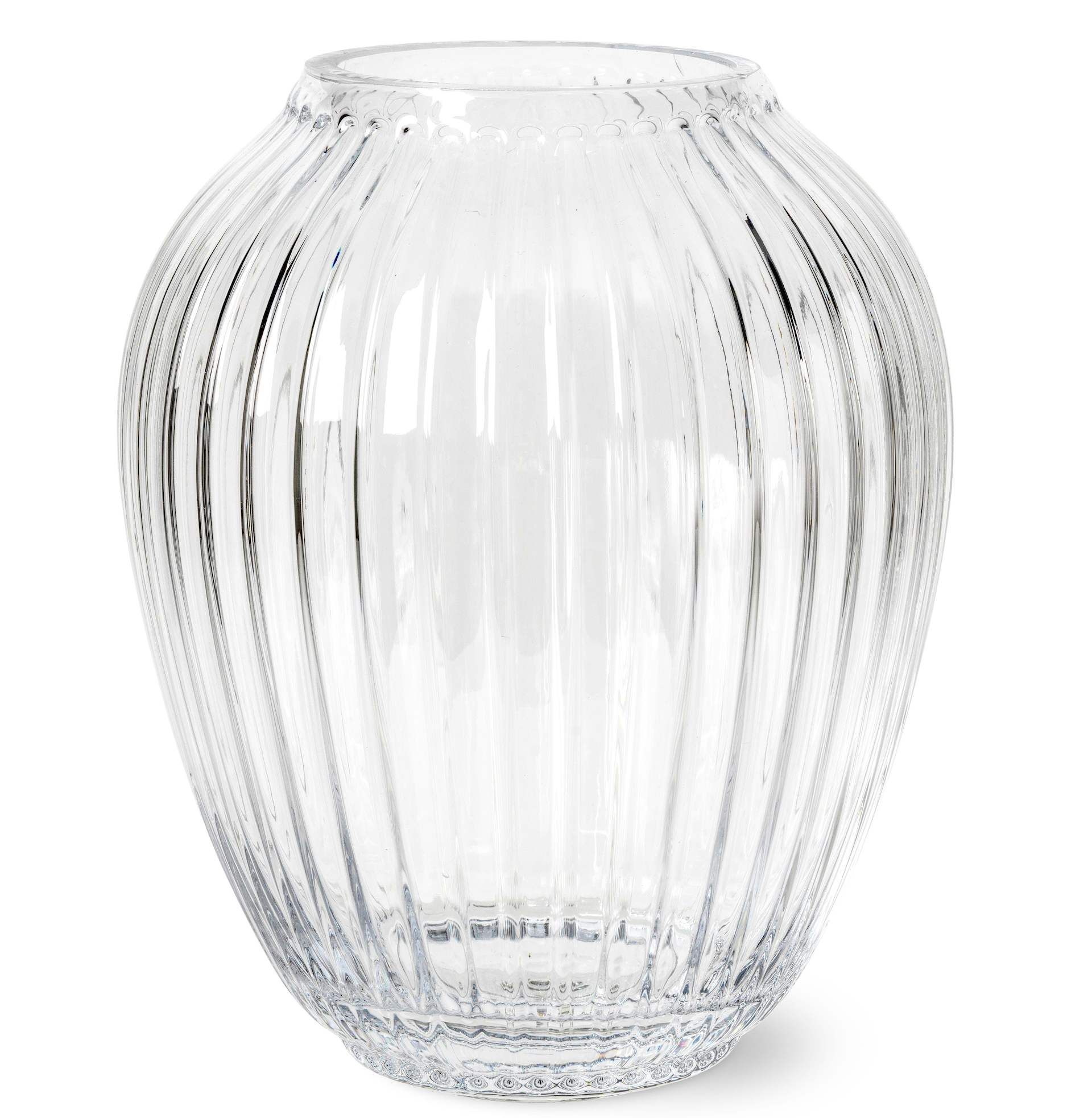 KÄHLER Sklenená váza Hammershøi Clear 18,5 cm