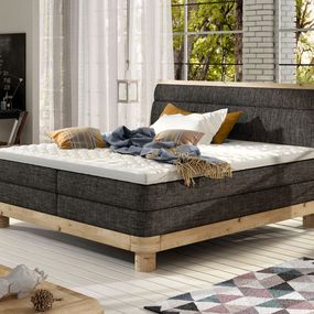 Boxspring posteľ massiv wood NANCY