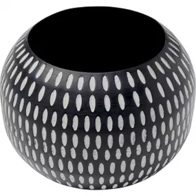 KARE Design Černá kovová váza Brodo 12cm