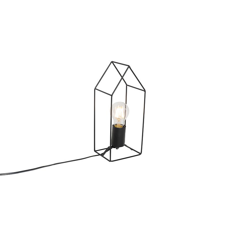 Industriálna stolná lampa čierna - Hiso