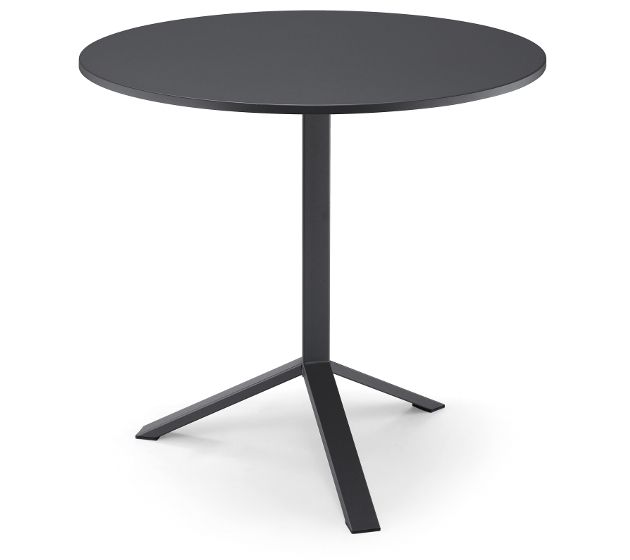 MIDJ - Celokovový okrúhly stôl SQUARE, výška 73 cm