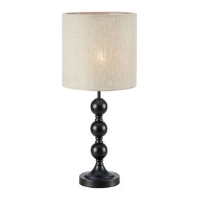 Čierno-béžová stolová lampa (výška 57 cm) Octo - Markslöjd