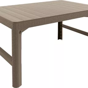 ALLIBERT LYON RATTAN TABLE cappuccino