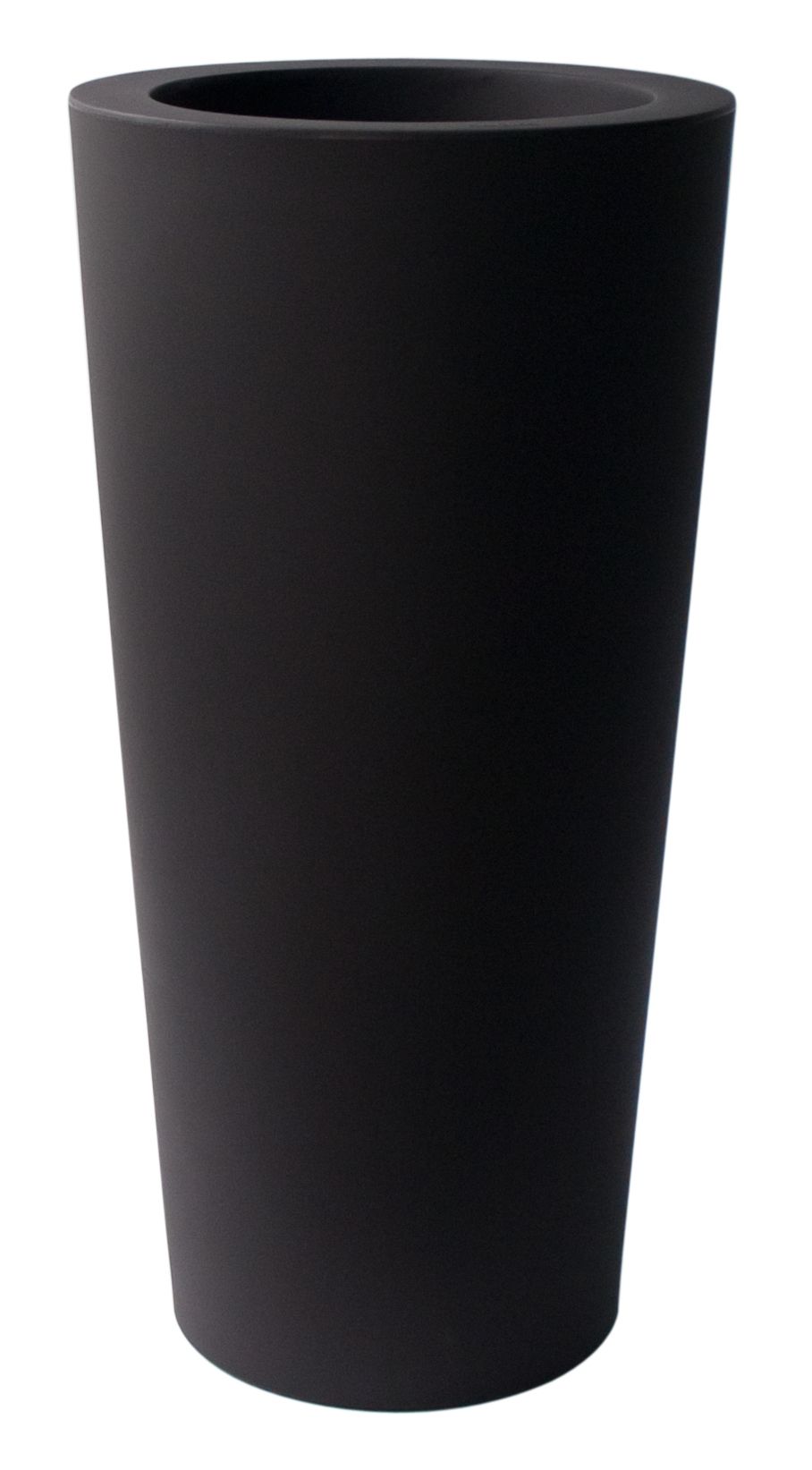 Plust - Dizajnový kvetináč ILIE, Ø 57 x 126 cm - čierny