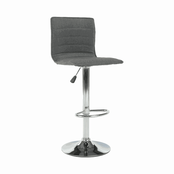 Kondela Barová stolička, sivá/chróm, PINAR 68965