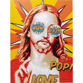 KARE Design Obraz na plátně Funky Jesus 90x120cm
