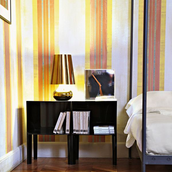 Kartell Cindy stolová LED tmavá zlatá metalická, Obývacia izba / jedáleň, ABS, E27, 11.2W, K: 42cm