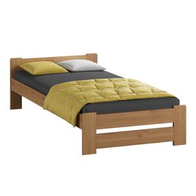 Vyvýšená masívna posteľ Euro 90x200 cm vrátane roštu Jelša