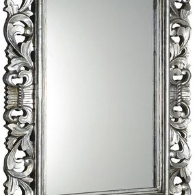 Scule IN308 zrkadlo v ráme, 80x120 cm, strieborná Antique