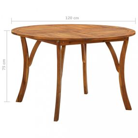 Záhradný stôl hnedá Dekorhome 120x120x75 cm