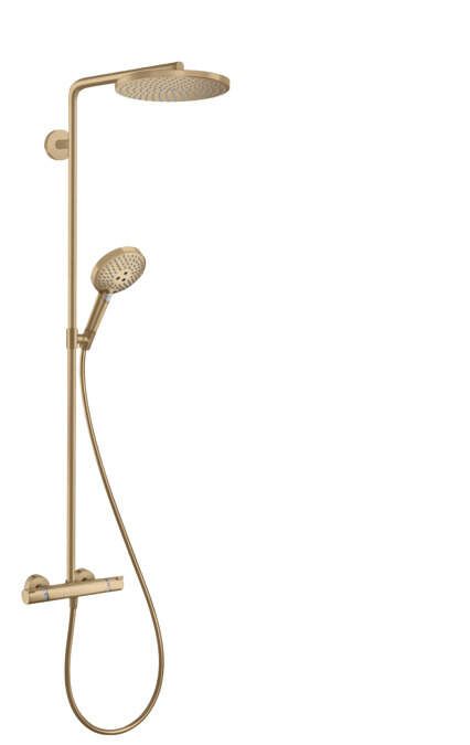 HansGrohe Raindance Select S - Sprchový set Showerpipe s termostatom, 1 jet, kefovaný bronz 27633140