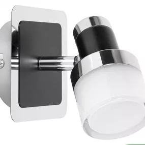 Rabalux 5021 LED kúpelňová nástenná lampa Harold 1x5W | 400lm | 4000K | IP44 - chróm s čiernymi prvkami