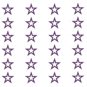 Pieris design Hviezdičky - nálepky na stenu fialová