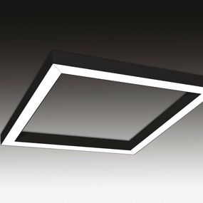 SEC Závěsné LED svítidlo nepřímé osvětlení WEGA-FRAME2-AA-DIM-DALI, 50 W, černá, 886 x 886 x 50 mm, 4000 K, 6540 lm 321-B-004-01-02-SP