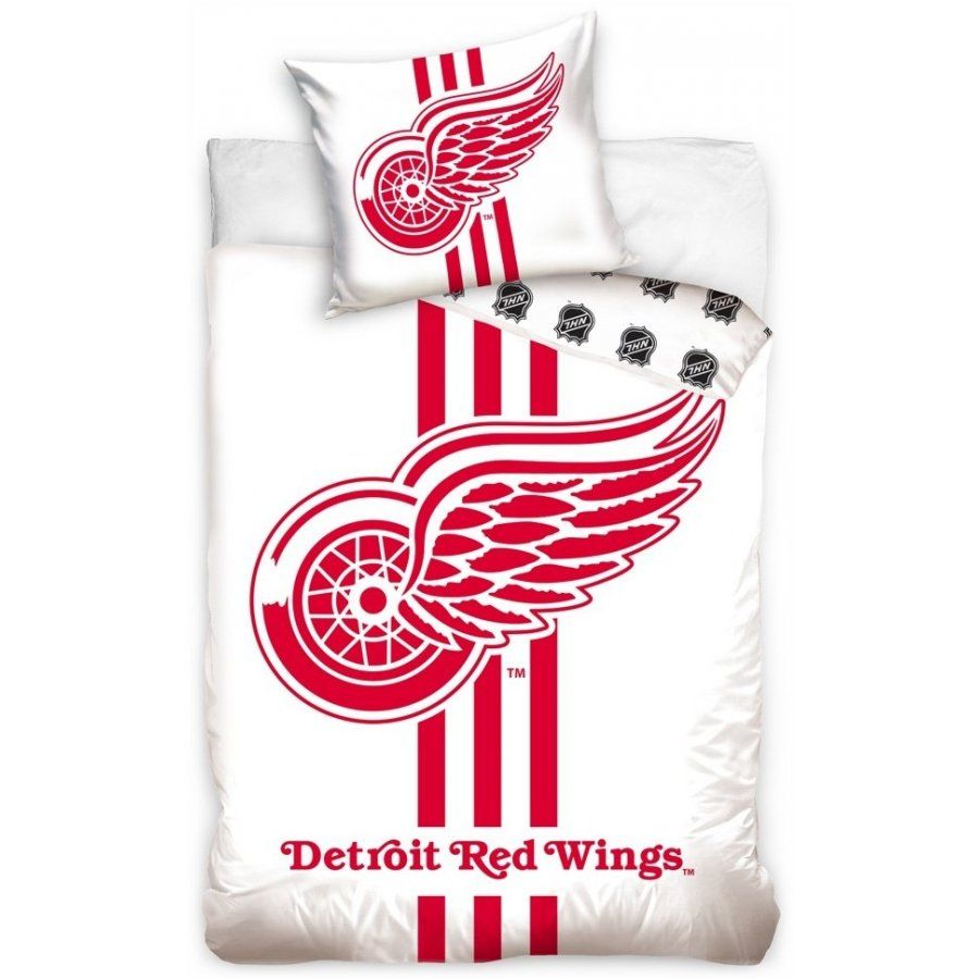 TipTrade (CZ) · Hokejové posteľné obliečky NHL Detroit Red Wings - biele - 100% bavlna, perkál - 70 x 90 cm + 140 x 200 cm