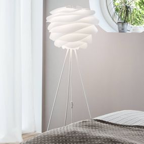 UMAGE Carmina stojaca lampa Tripod v bielej, Obývacia izba / jedáleň, hliník, plast, E27, 15W, K: 145cm