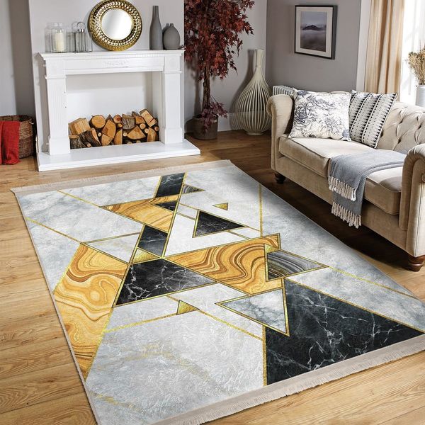 Čierno-biely prateľný koberec 80x140 cm - Mila Home