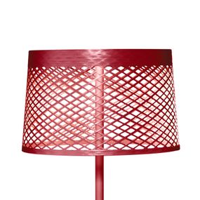 Foscarini Twiggy Grid lettura stojaca, červená, sklenené vlákno kompozitný materiál, PMMA, kov, hliník, 31W, K: 160cm