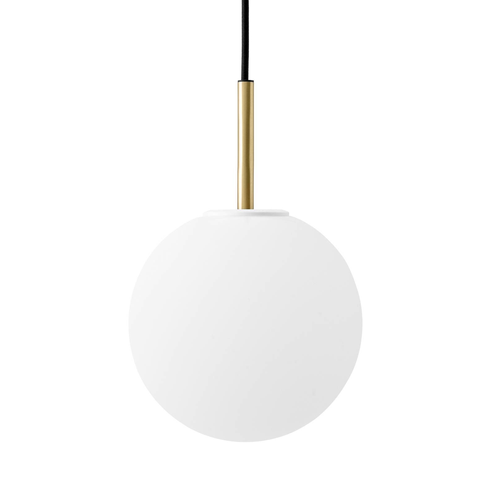 Audo Copenhagen TR Bulb LED svietidlo 1-pl. mosadz/opál matná, Obývacia izba / jedáleň, mosadz, opálové sklo, E27, 7.2W, Energialuokka: F, K: 22cm