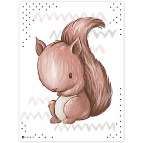 Detský obraz na stenu - Veverička