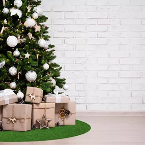 Mujkoberec Original Vianočný kruhový koberec pod stromček Sporting - 300x300 (priemer) kruh cm