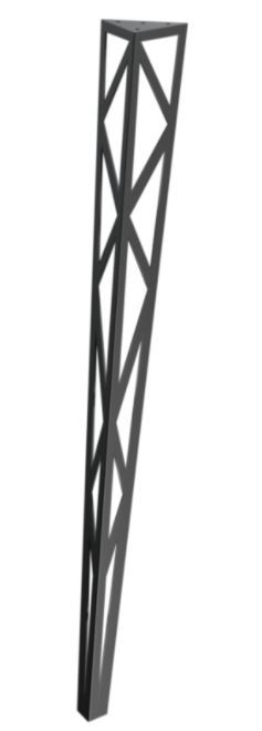 RMP Stolová noha Hefaistos 90 cm čierna NOHA024/90