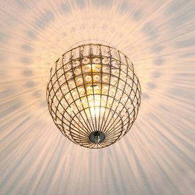 By Rydéns Amadeus stropné svietidlo antika sklo, Obývacia izba / jedáleň, kov, sklo, E27, 60W, K: 39cm