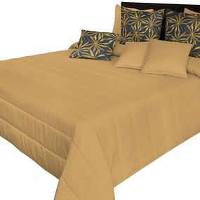 DomTextilu Kvalitný prehoz na posteľ béžovej farby Šírka: 75 cm | Dĺžka: 220 cm 44113-206967