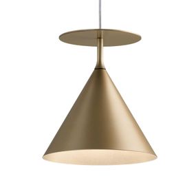 Modo Luce ABC Single C závesná lampa matná zlatá, Obývacia izba / jedáleň, kov, GU10, 28W, K: 23cm
