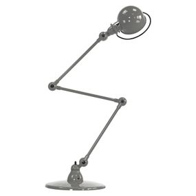 Jieldé Loft D9403 kĺbová stojaca lampa, sivá, Obývacia izba / jedáleň, hliník, oceľ, E27, 60W, K: 120cm