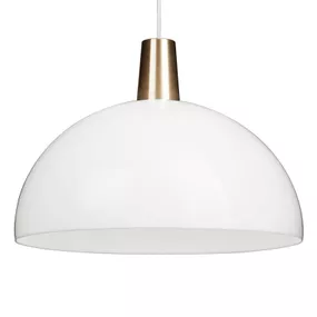 Innolux Kupoli závesná lampa Detail mosadz, Obývacia izba / jedáleň, akryl, hliník, E27, 35W, K: 26cm
