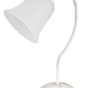 Rabalux stolní lampa Fabiola E27 1x MAX 40W antikovaná bílá 7260