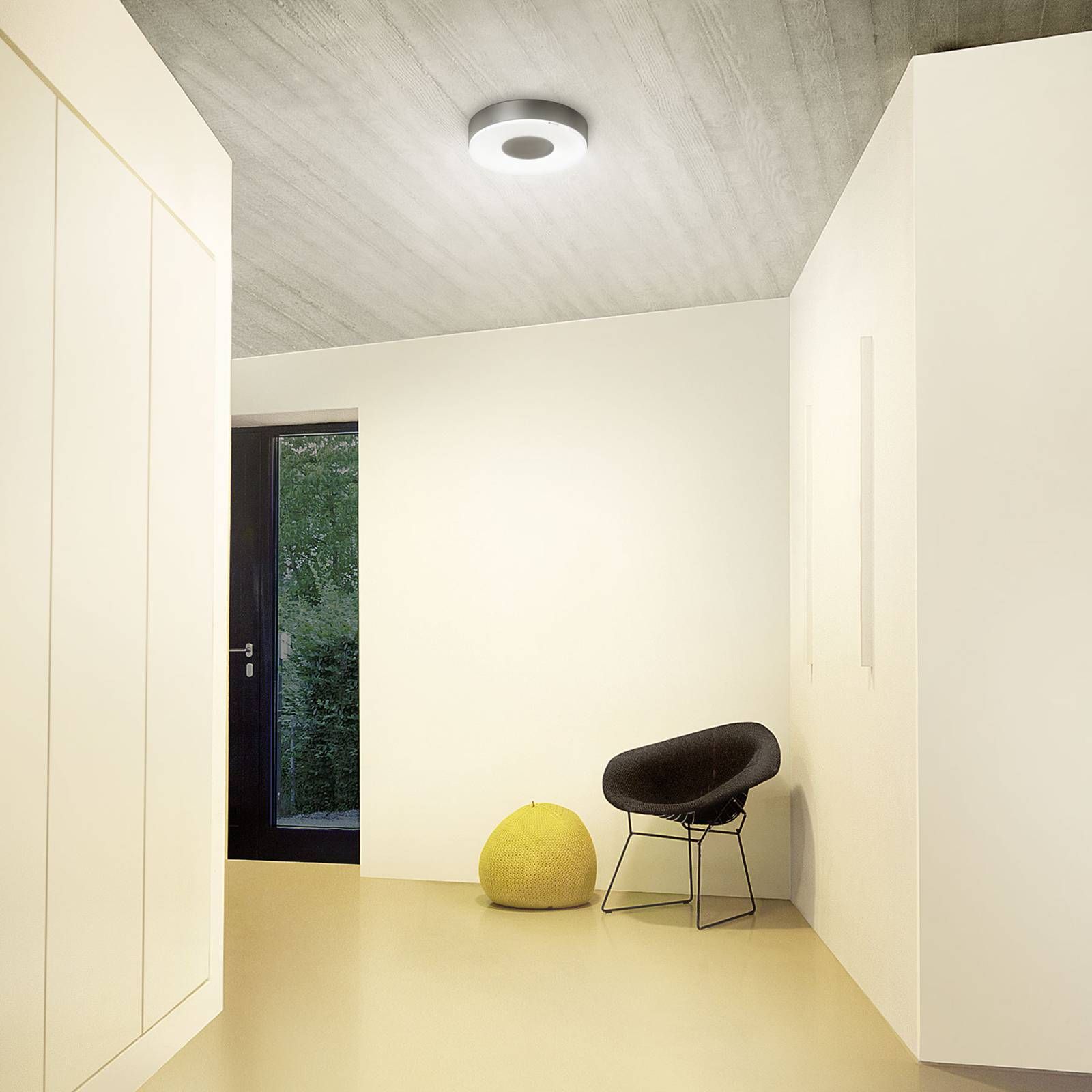 STEINEL stropné LED svetlo RS 200 SC, Kúpeľňa, hliník, plast, 17.1W, K: 5.3cm