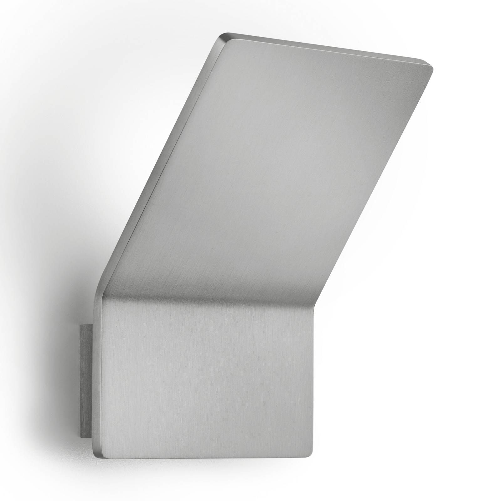 Knapstein Nástenné LED svietidlo Ann-2 nikel stmievateľné, Chodba, kov, 10W, L: 15 cm, K: 18.5cm