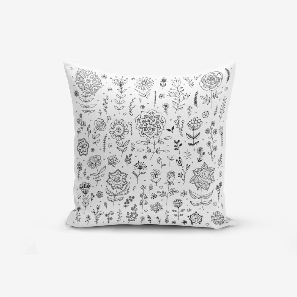 Obliečka na vankúš s prímesou bavlny Minimalist Cushion Covers Flower, 45 × 45 cm