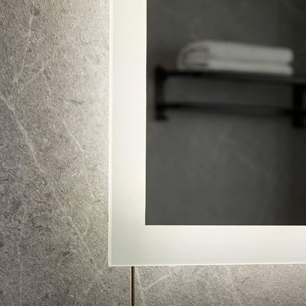 Aquamarin Kúpeľňové zrkadlo s LED osvetlením, 100 x 80 cm