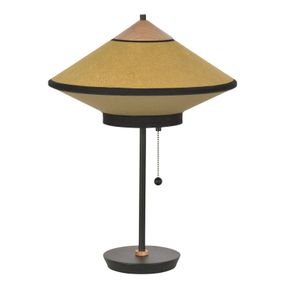 Forestier Cymbal S stolná lampa, bronz, Obývacia izba / jedáleň, kov, zamat, ľan, E14, 40W, K: 48cm