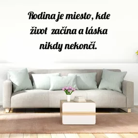 Nálepka na stenu - citát po slovensky