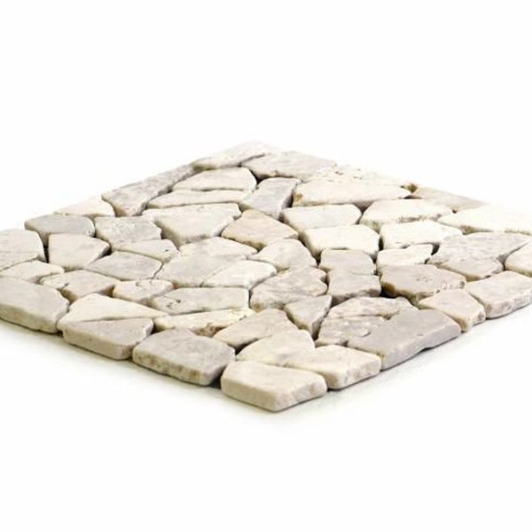 Divero mramorová mozaika garth D00605 1 m2 biela