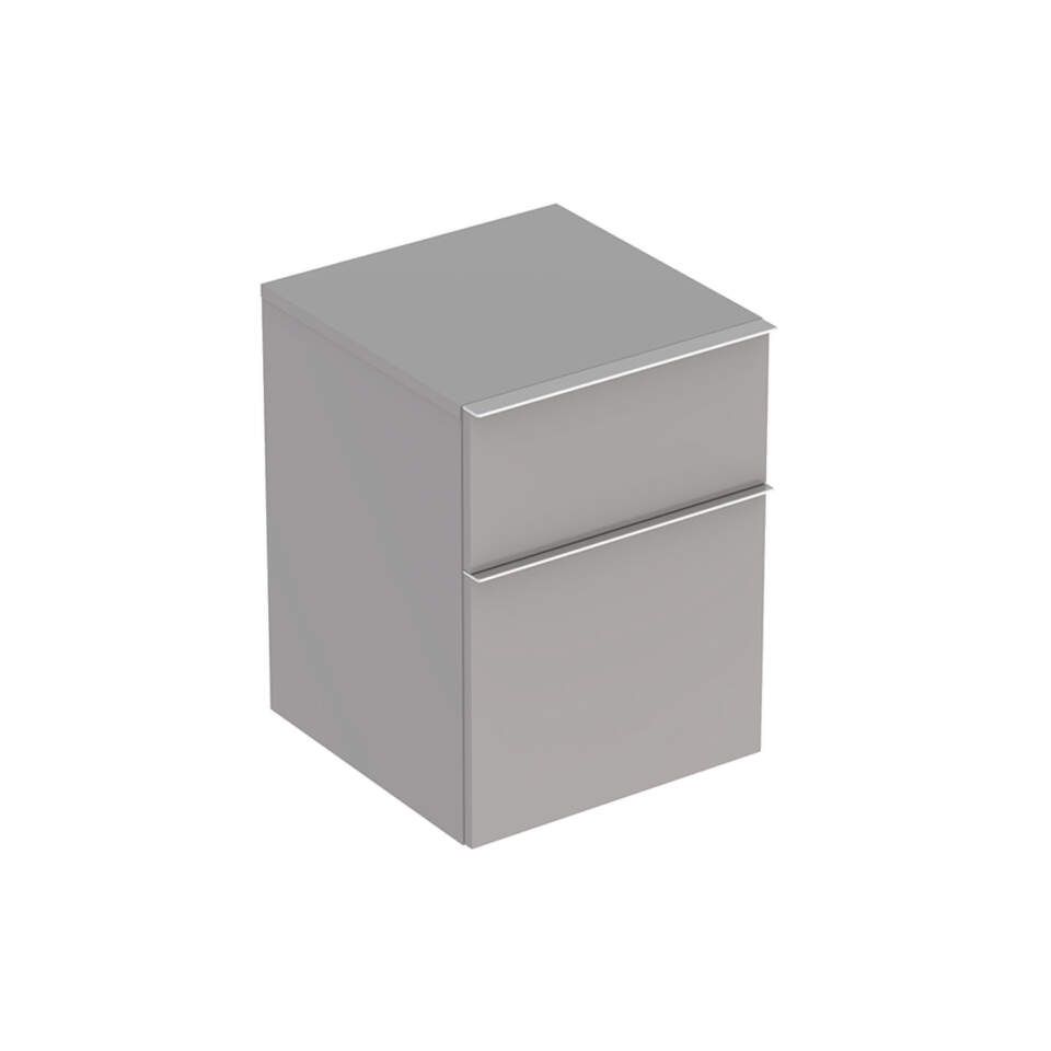 Geberit iCon - Postranná skrinka, 450x600x477 mm, platinová lesklá 840047000