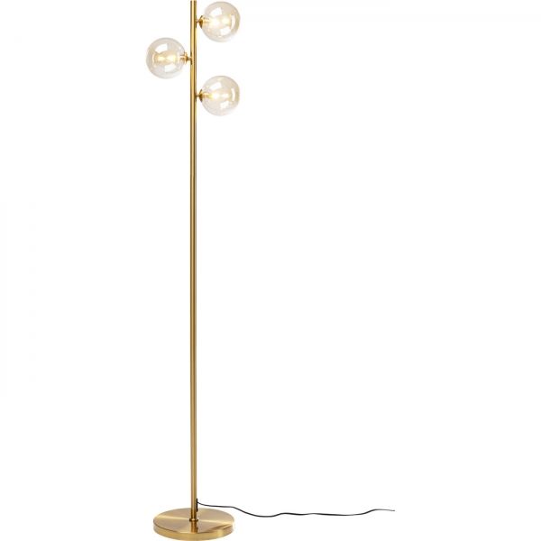 KARE Design Stojací lampa Three Balls - zlatá, 160cm