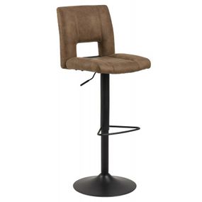Otočná barová stolička Sylvie hnedá/čierna