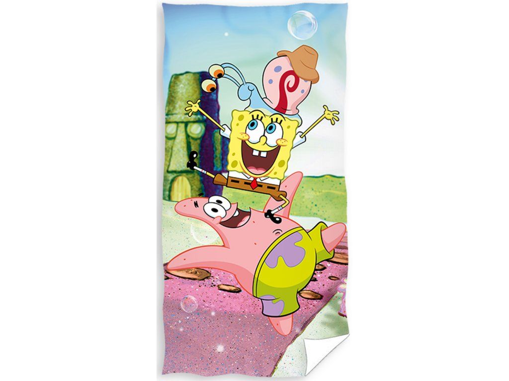 Detská osuška Sponge Bob a Priatelia 70x140 cm