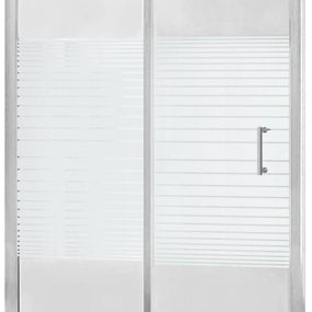 MEXEN - Apia posuvné sprchové dvere 90 cm dekor, chróm 845-090-000-01-20