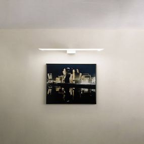 B.lux Obrazové nástenné svetlo Eliana W Picture biele, Obývacia izba / jedáleň, kov, 7.35W, L: 63 cm
